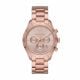 Michael Kors Women's Layton Rose Gold Round Stainless Steel Watch - MK6796