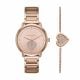 Michael Kors Women's Outlet Portia Rose Gold Round Stainless Steel Watch - MK4468