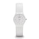 Skagen Women's Grenen White Round Leather Watch - 233XSCLW