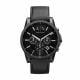 Armani Exchange Men's Outerbanks Black Round Leather Watch - AX2098