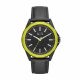 Armani Exchange Men's Drexler Black Round Leather Watch - AX2623