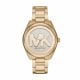 Michael Kors Women's Mfo Janelle Gold Round Stainless Steel Watch - MK7088
