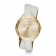 Michael Kors Women's Slim Runway Gold Round Leather Watch - MK2477