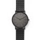 Skagen Men's Signatur Black Round Leather Watch - SKW6490
