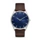 Skagen Men's Holst Silver Round Leather Watch - SKW6237