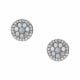 Fossil Women's Val Blue Mosaic Stainless Steel Earring - JF03222040