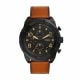 Fossil Men's Bronson Brown Round Leather Watch - FS5714