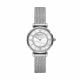 Emporio Armani Watches Women's Gianni T-Bar Silver Round Stainless Steel Watch - AR11319