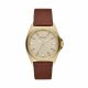 Emporio Armani Watches Men's Nicola Gold Round Stainless Steel Watch - AR11331