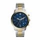 Fossil Watches Men's Neutra Chrono Silver Round Stainless Steel Watch - FS5706