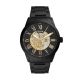 Fossil Men's Flynn Automatic Black Stainless Steel Watch -  BQ2092