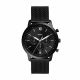 Fossil Men's Neutra Chronograph Black Stainless Steel Mesh Watch - FS5707