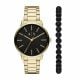 Armani Exchange Watches Men's Cayde Gold Round Stainless Steel Watch - AX7119