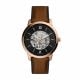 Fossil Men's Neutra Automatic Brown Leather Watch - ME3195