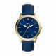 Fossil Men's Minimalist 3H Blue Leather Watch- FS5789