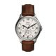 Fossil Men's ARC-02 Multifunction Brown Croco Leather Watch -  FS5800