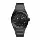 Fossil Men's Everett Three-Hand Date Black Stainless Steel Watch - FS5824