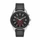 Armani Exchange Chronograph Black Leather Watch - AX1817