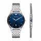 Emporio Armani Special-Edition Three-Hand Stainless Steel Watch and Bracelet Set - AR80048