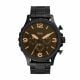 Fossil Nate Chronograph Black Stainless Steel Watch - JR1356