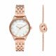 Michael Kors Lexington Rose Gold-Tone Watch and Bracelet Gift Set - MK1025