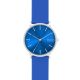 Hagen Three-Hand Blue Silicone Watch - SKW6628