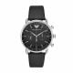 Emporio Armani Men's Chronograph Black Leather Watch - AR11143