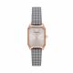Emporio Armani Two-Hand Gray Grid-Pattern Printed Fabric Watch - AR11382