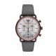 Emporio Armani Chronograph Gray Leather Watch - AR11384