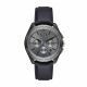 Armani Exchange Chronograph Navy Leather Watch - AX2855