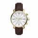 Fossil Men's Rhett Chronograph Brown Leather Watch - BQ1009