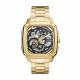 Fossil Men's Inscription Automatic Gold-Tone Stainless Steel Watch - BQ2573
