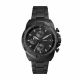 Fossil Men's Bronson Chronograph Black Stainless Steel Watch - FS5853