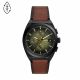 Fossil Men's Everett Chronograph Luggage Eco Leather Watch - FS5858