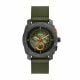 Fossil Men's Machine Chronograph Olive Silicone Watch - FS5872