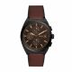 Fossil Men's Everett Chronograph Brown Leather Watch - FS5798