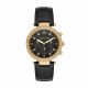 Michael Kors Parker Chronograph Black Leather Watch - MK6984