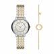 Emporio Armani Three-Hand Two-Tone Stainless Steel Watch and Bracelet Set - AR80049