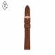 16mm Brown Croco Leather Strap - S161095