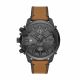 Diesel Griffed Chronograph Brown Leather Watch - DZ4569