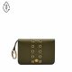 Fossil Women's Green Leather Valerie Card Case -  SL6516376