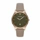 Emporio Armani Three-Hand Date Gray Leather Watch - AR11420
