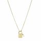 Fossil Women's Lane Gold-Tone Stainless Steel Station Necklace -  JF03894710