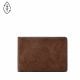 Fossil Men's Red Leather Steven Front Pocket Wallet - ML4396210