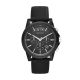 Armani Exchange Men's Outerbanks Black Round Silicone Watch - AX1326