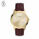 Fossil Men's Neutra Three-Hand Burgundy Eco Leather Watch - FS5886