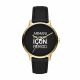 Armani Exchange Three-Hand Black Leather Watch - AX2741