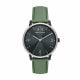 Armani Exchange Three-Hand Green Leather Watch - AX2740