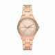Armani Exchange Three-Hand Rose Gold-Tone Stainless Steel Watch - AX5264