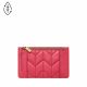 Fossil Women's Red Leather Logan Zip Card Case - SL6531618